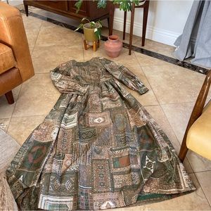 Retro hand made vintage maxi dress Small